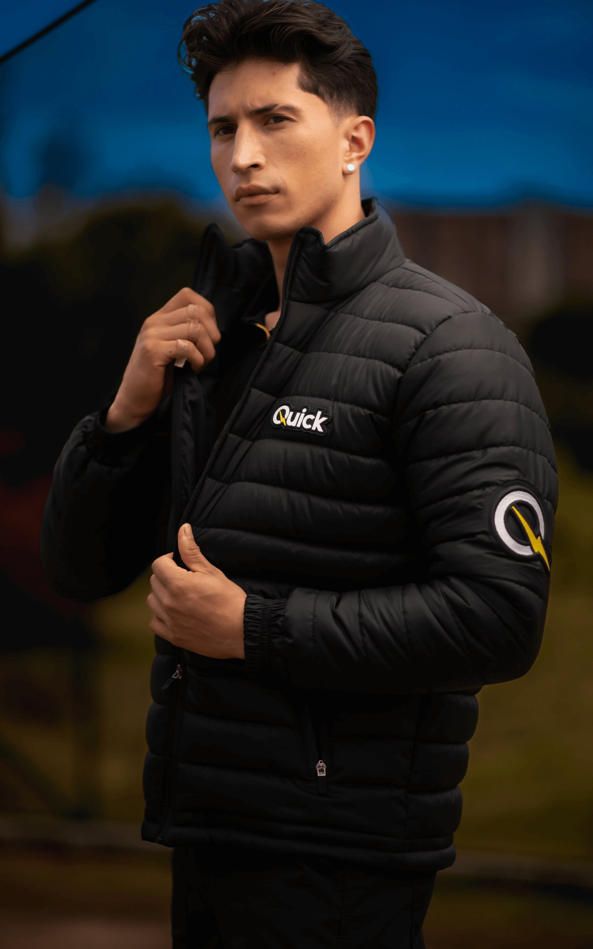 017-2-CHAQUETA NEGRA TIPO NORTH FACE HOMBRE